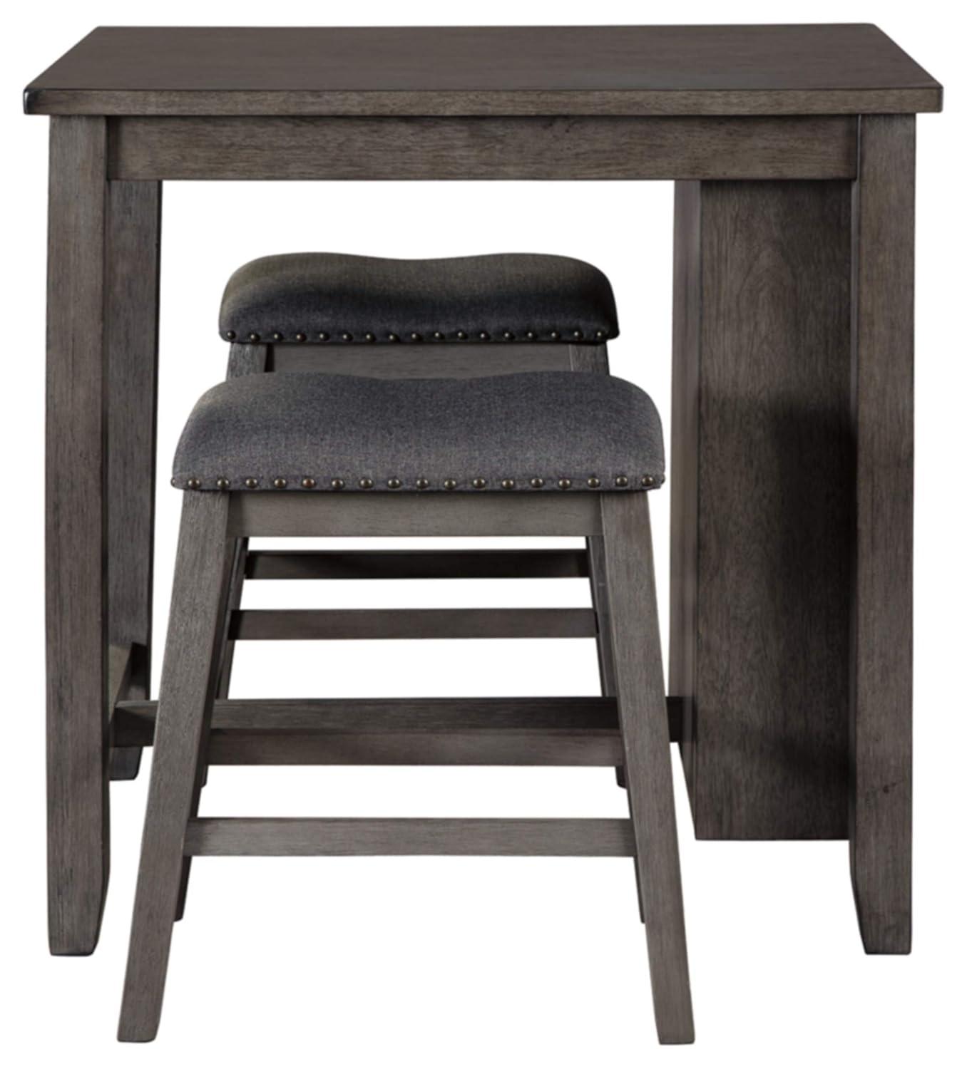 Set of 3 Caitbrook Counter Height Dining Table and Bar Stools Gray - Signature Design by Ashley