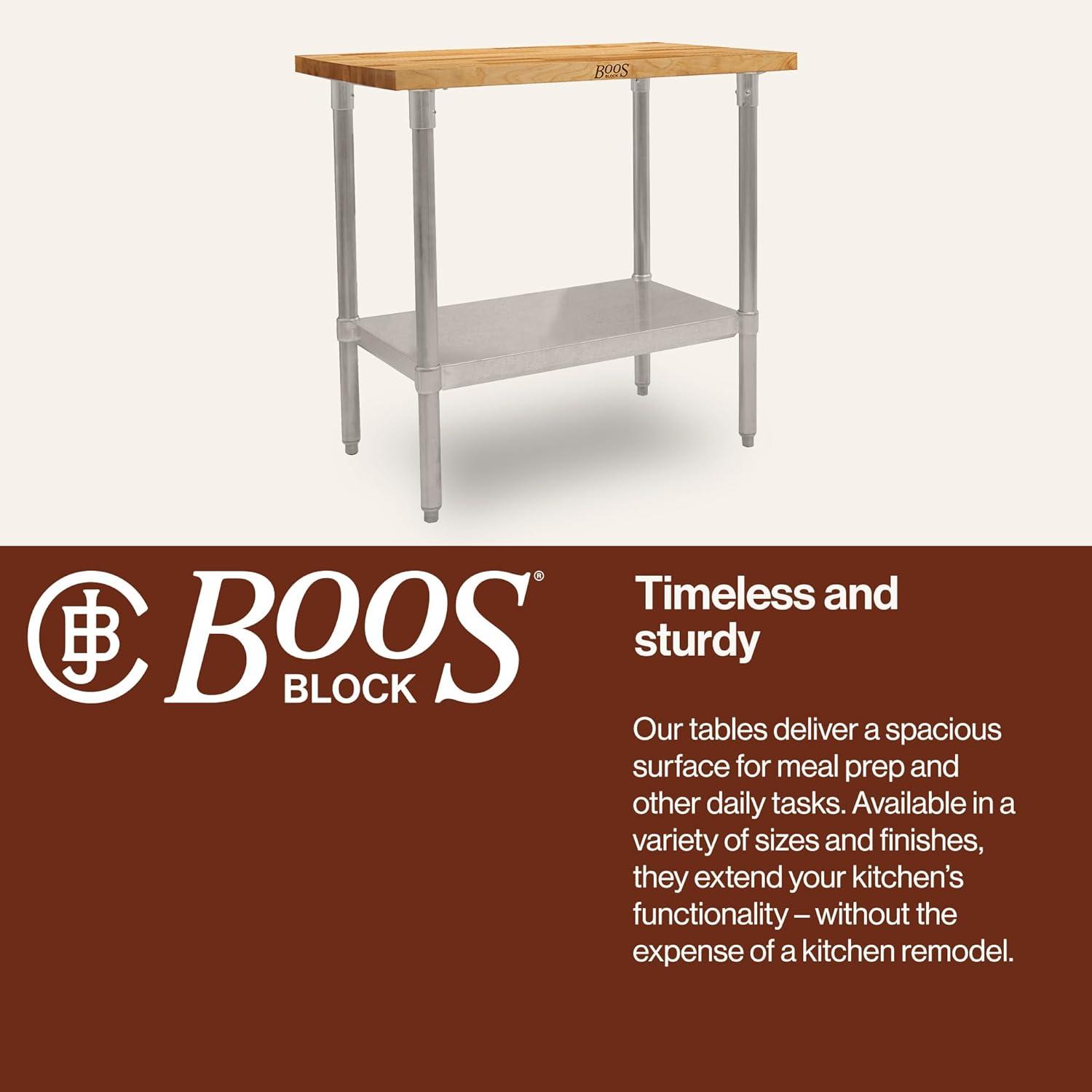 John Boos & Co Wood Top Workbench