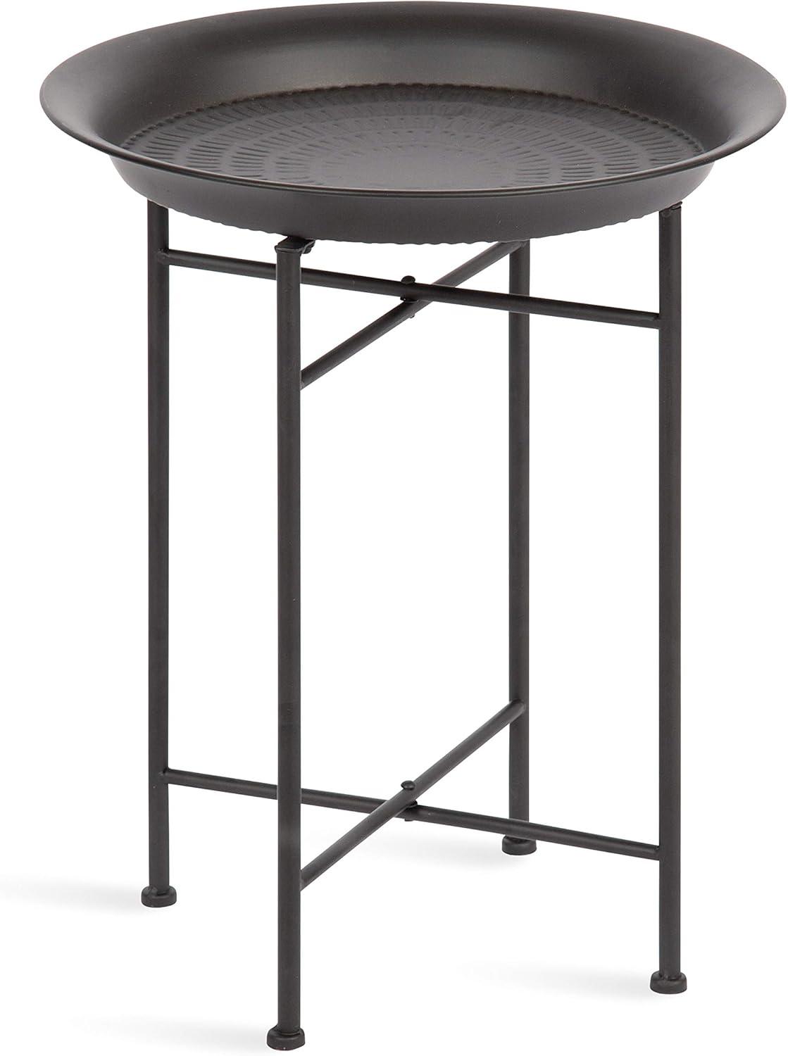 Kate and Laurel Mahdavi Round Metal Accent Table