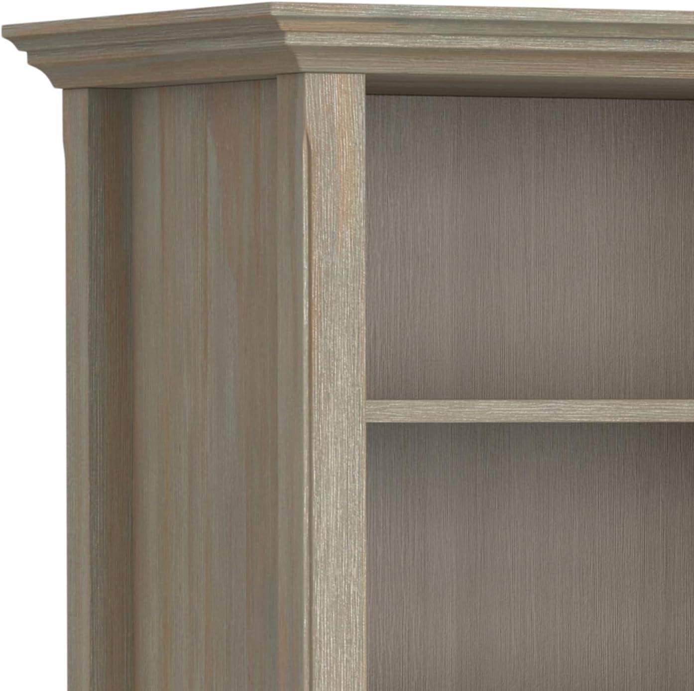 Amherst Distressed Grey Solid Wood Multi-Cube Bookcase