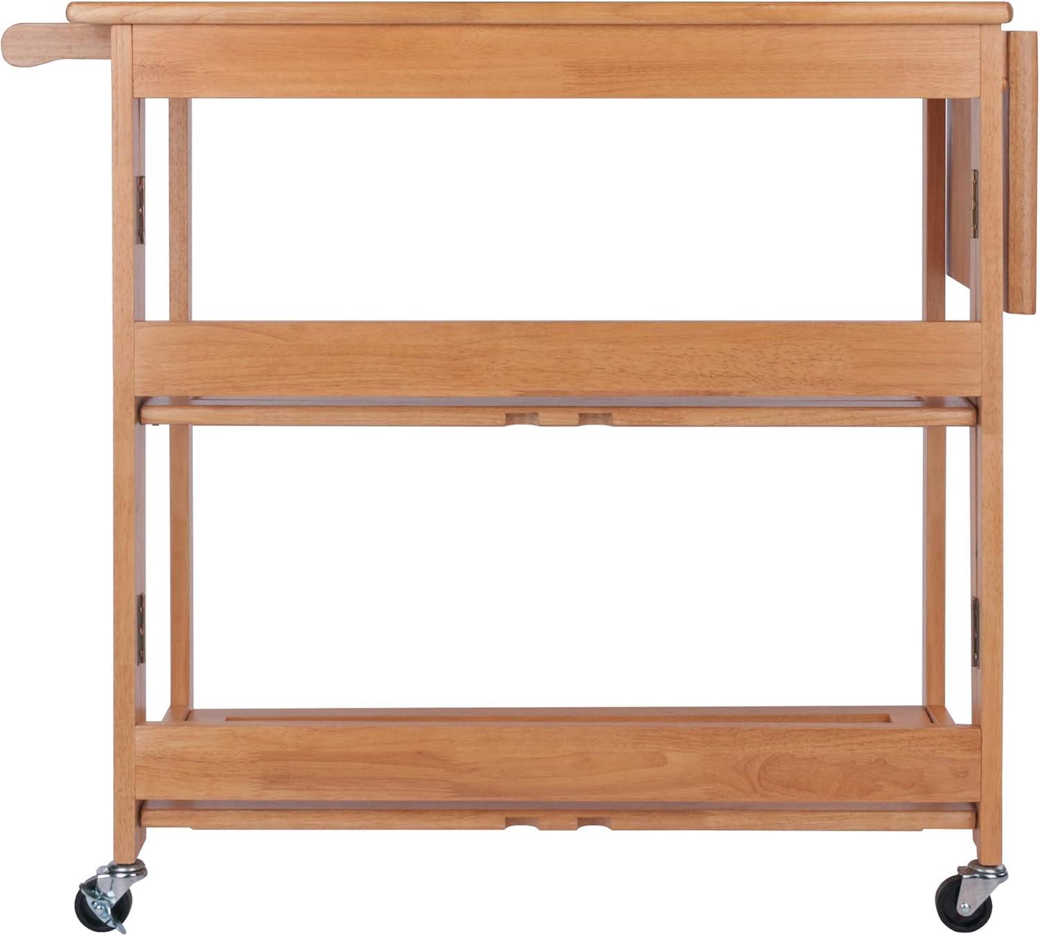 Winsome Radley Kitchen Cart, Light Oak