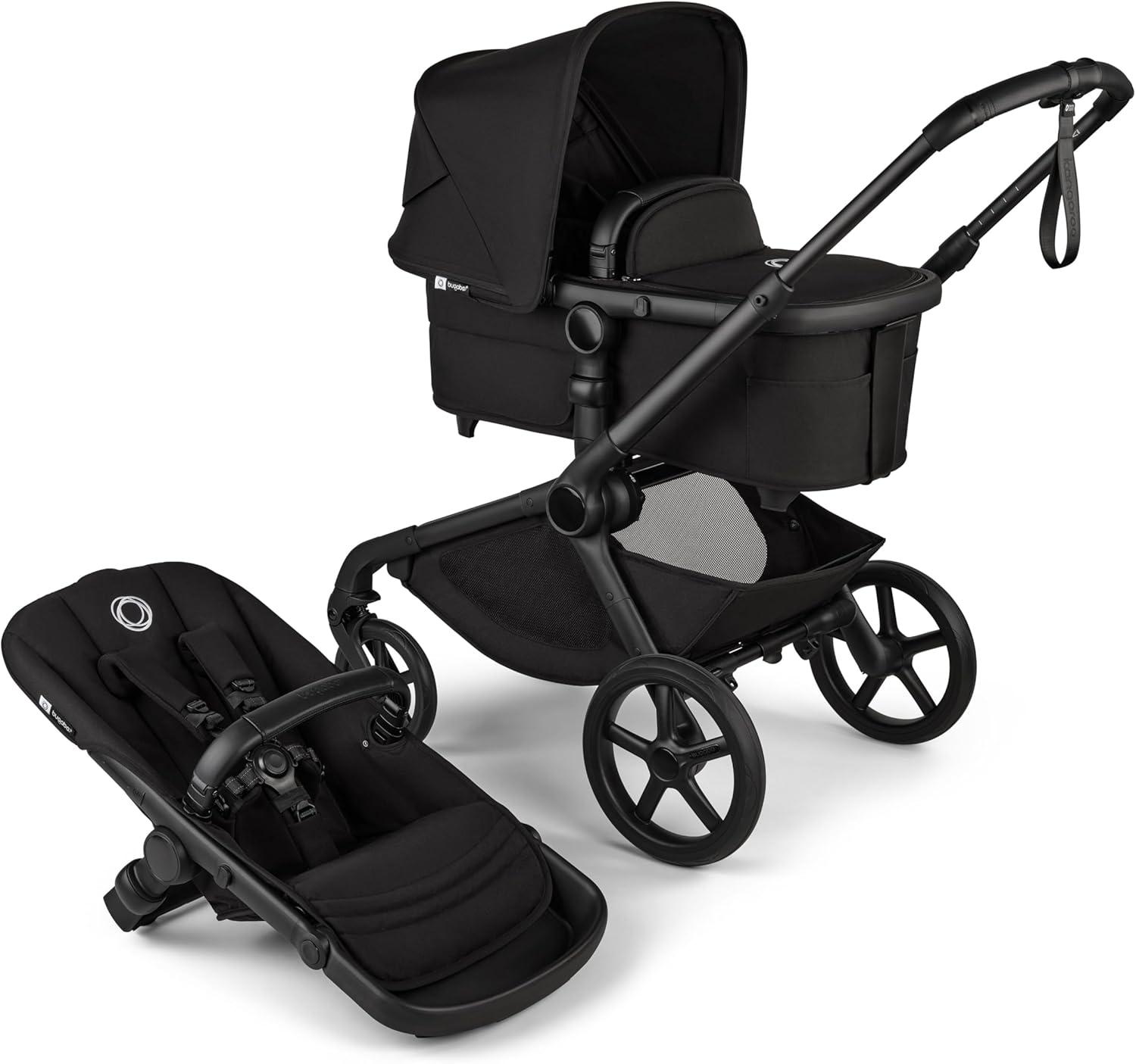 Bugaboo Kangaroo Single to Double Stroller - Midnight Black