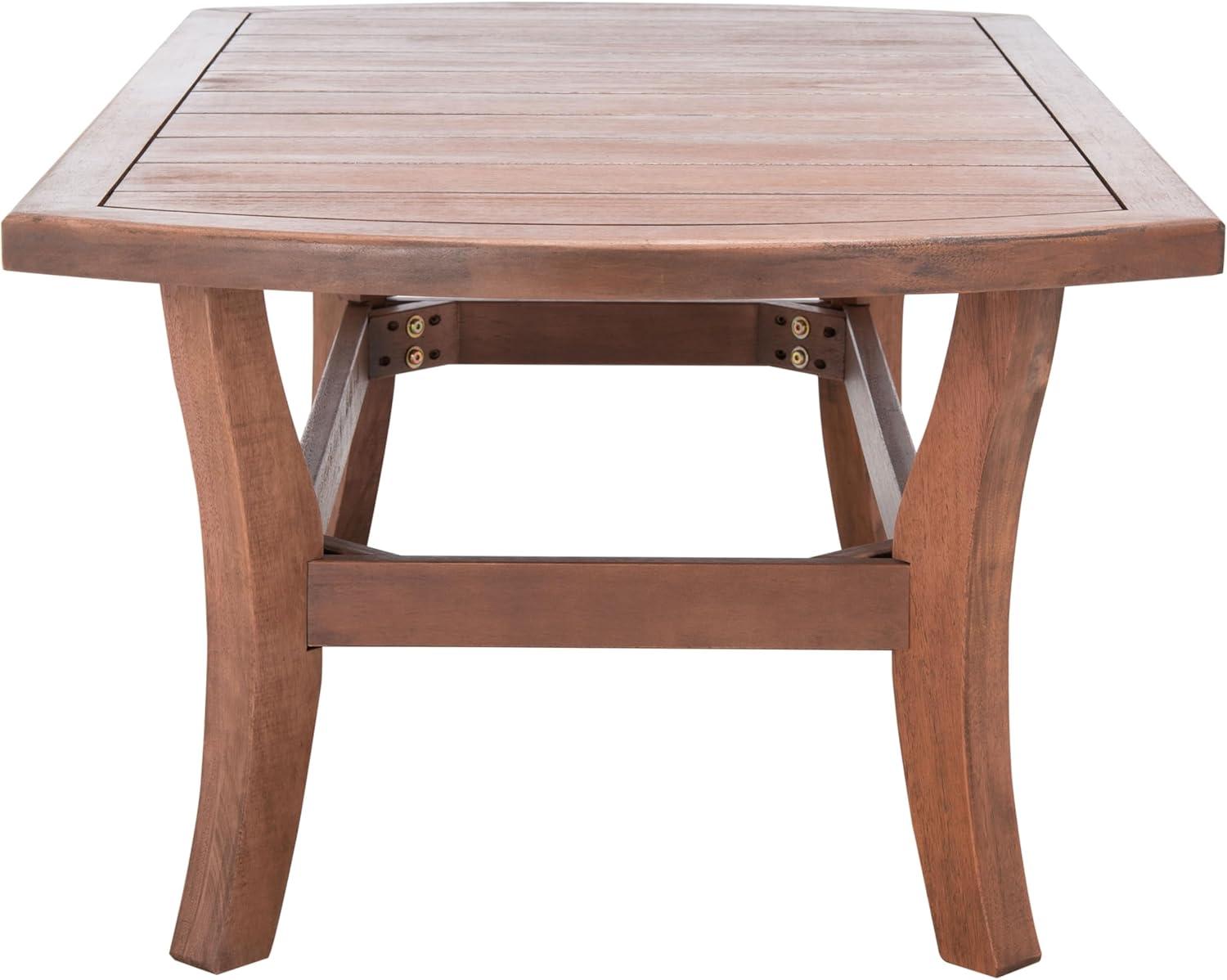 Eucalyptus Wood Payden 50" Natural Finish Outdoor Coffee Table