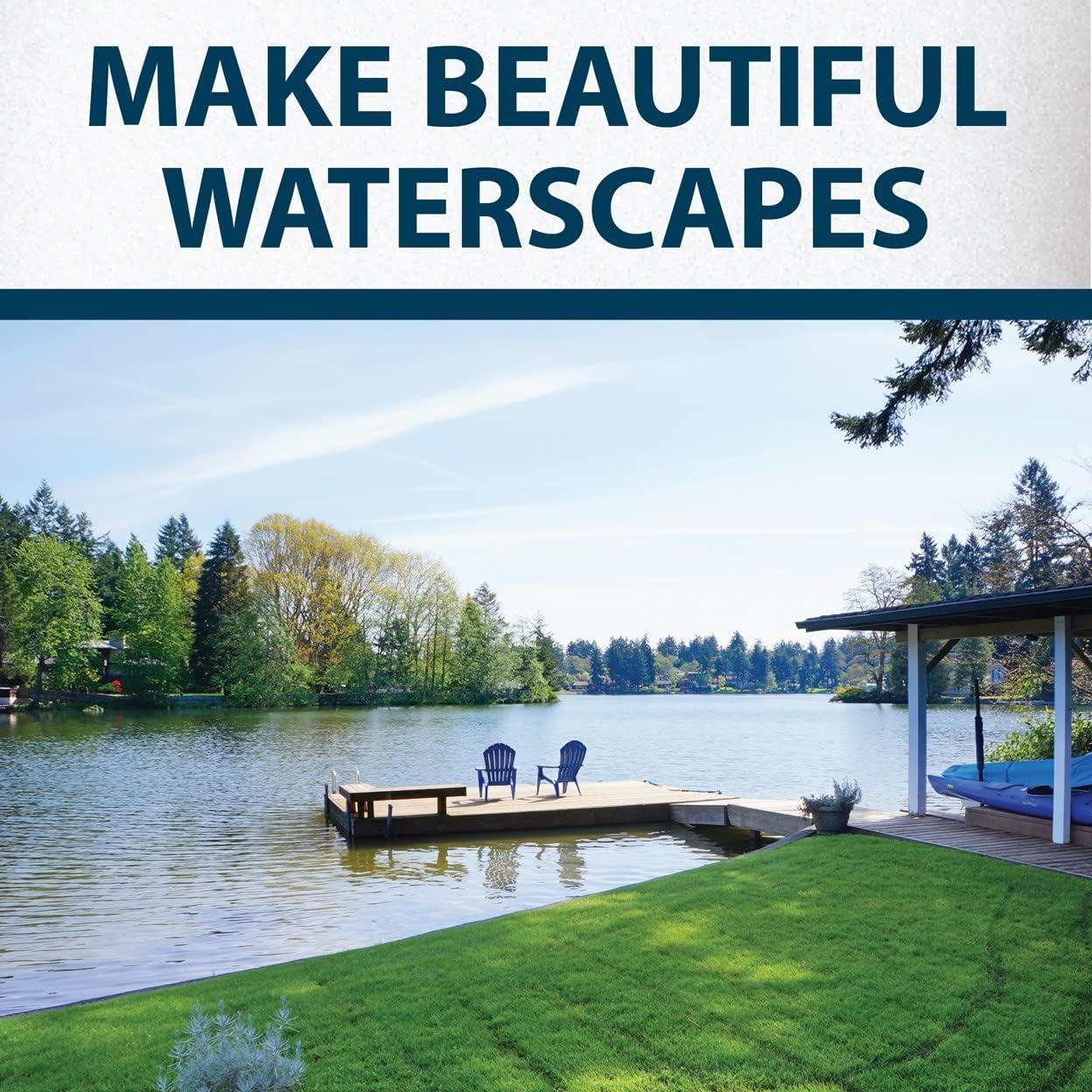 Airmax Algae Defense Pond Algae Control Treatment, For Clearer Pond Water, EPA Registered Algaecide Water Treatment, Safe for Use in Ponds Containing Fish and Plants, Treats 8000 sq ft, 1 Gallon