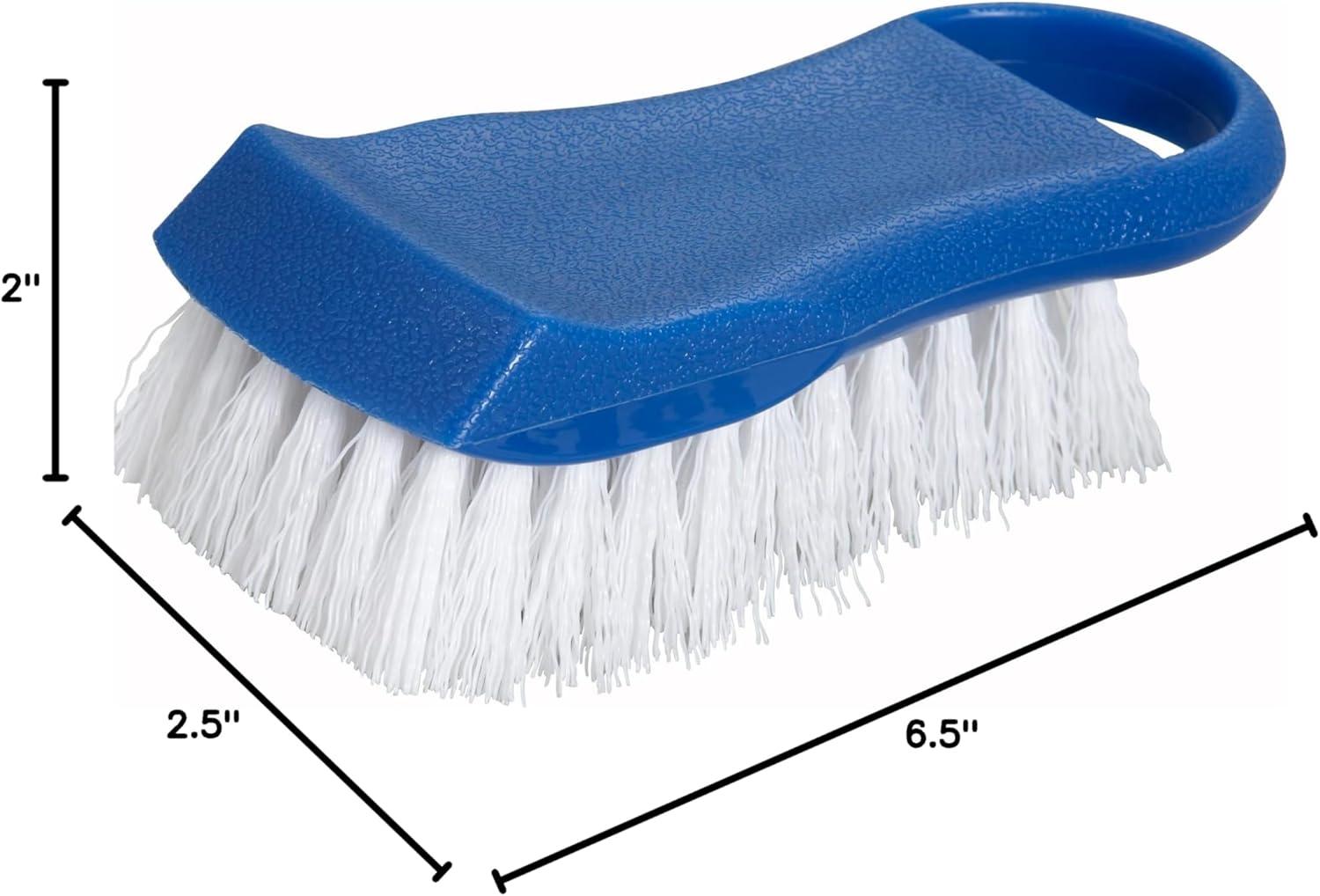 Blue and White Rectangular Cutting Board Brush