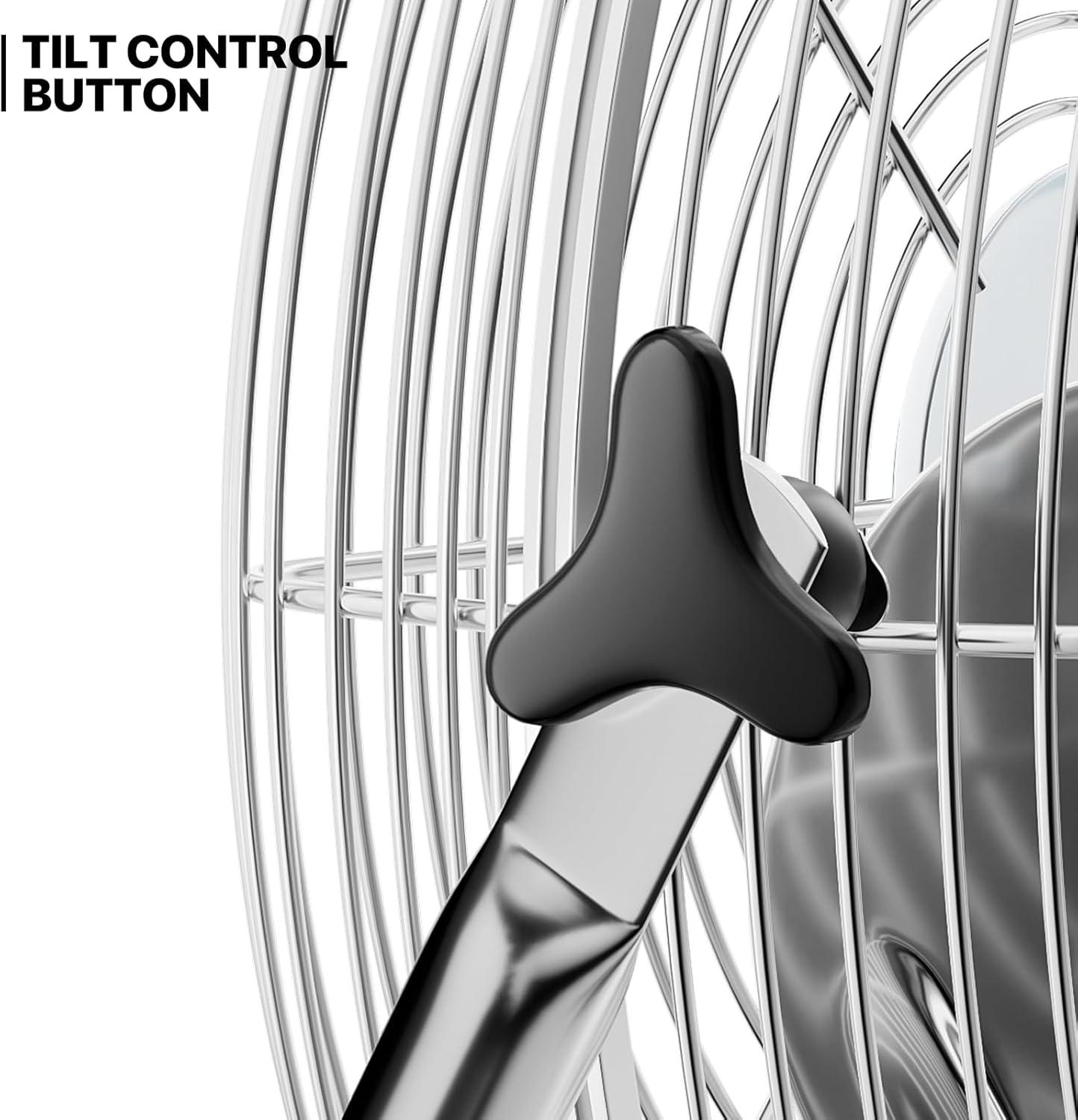 MoNiBloom 14" 3-Speed High Velocity Floor Fan, Heavy Duty Metal Industrial Cradle Floor Fan w/ Adjustable Tilt