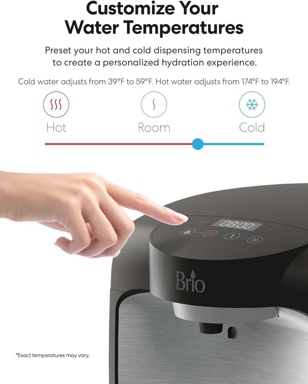 Brio 800 Series 2-Stage Bottleless Countertop Water Cooler