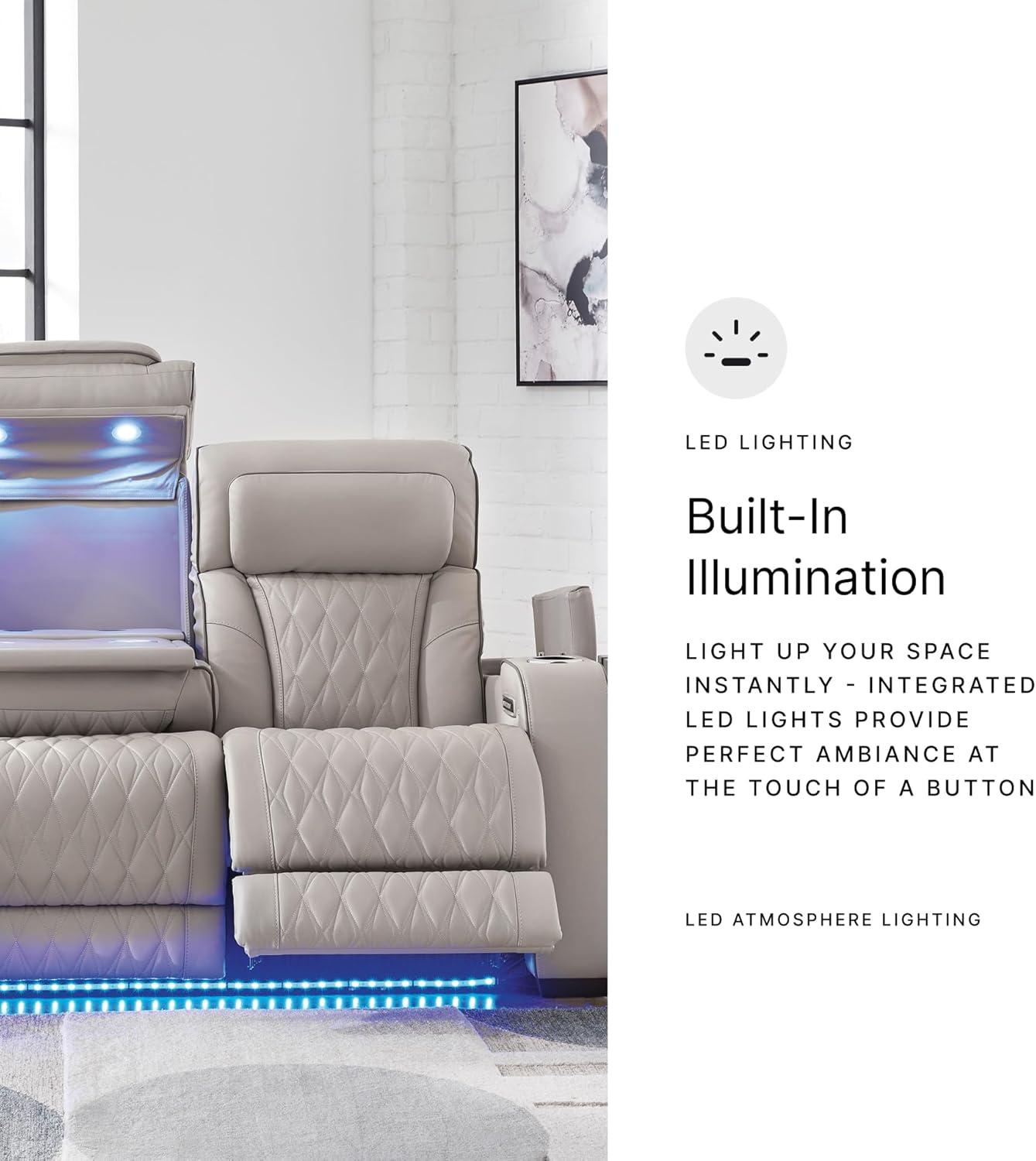 Signature Design by Ashley Contemporary Lynxtyn Home Office Desk Chair White/Gray