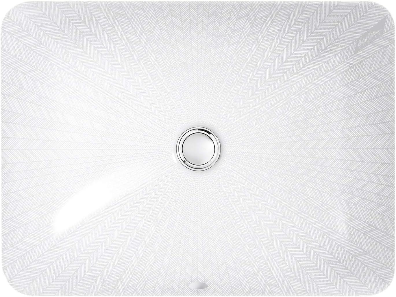 KOHLER Sartorial Herringbone Caxton, ARTIST EDITIONS Rectangle Undermount Bathroom Sink