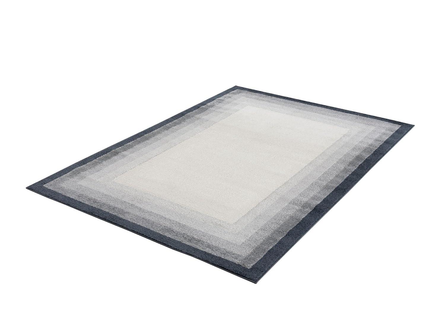 Abani Rugs Nuevo NUE180A Ivory Area Rug with Tonal Grey Border 7'9" x 10'2" - Cream
