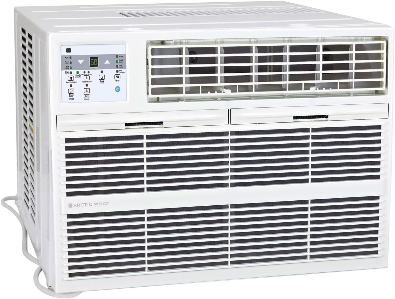 Arctic Wind 12000 BTU Through The Wall Air Conditioner for 550 Square Feet with Heater and Remote Included