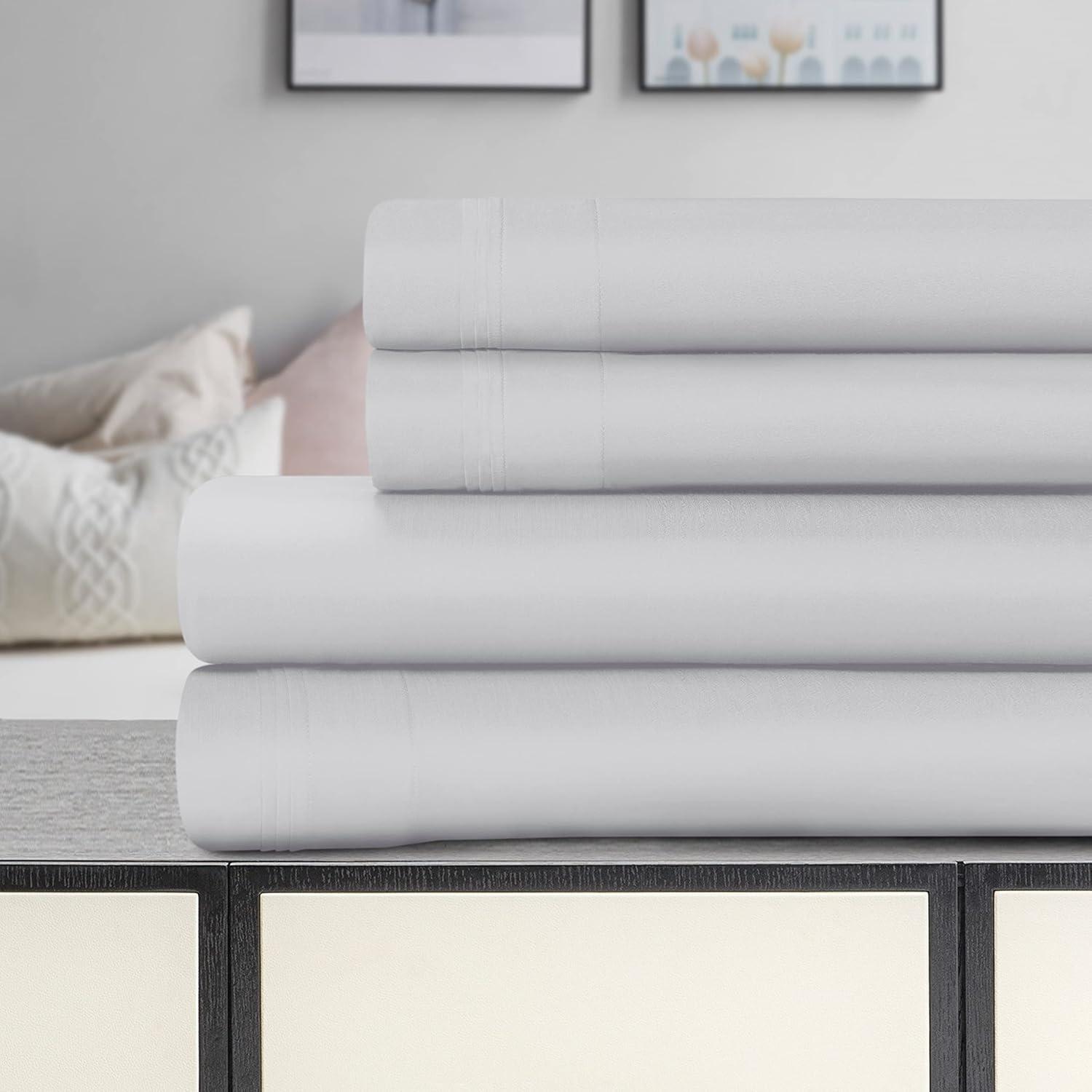 King Platinum Egyptian Cotton Deep Pocket Sheet Set