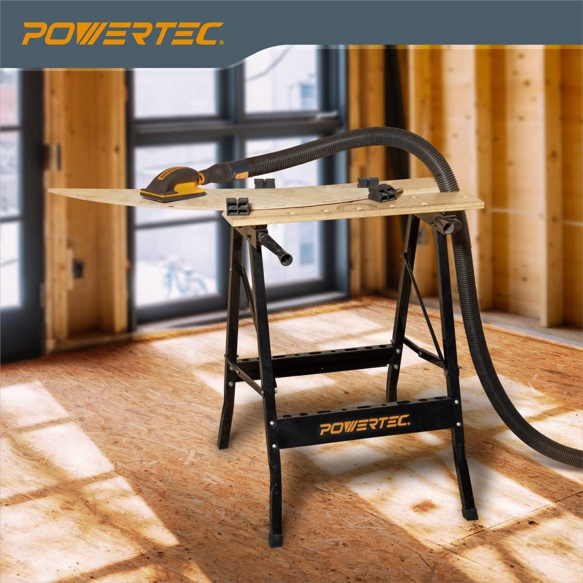 POWERTEC Workbench Bamboo Top Portable Project Center and Vise Tool MT4006