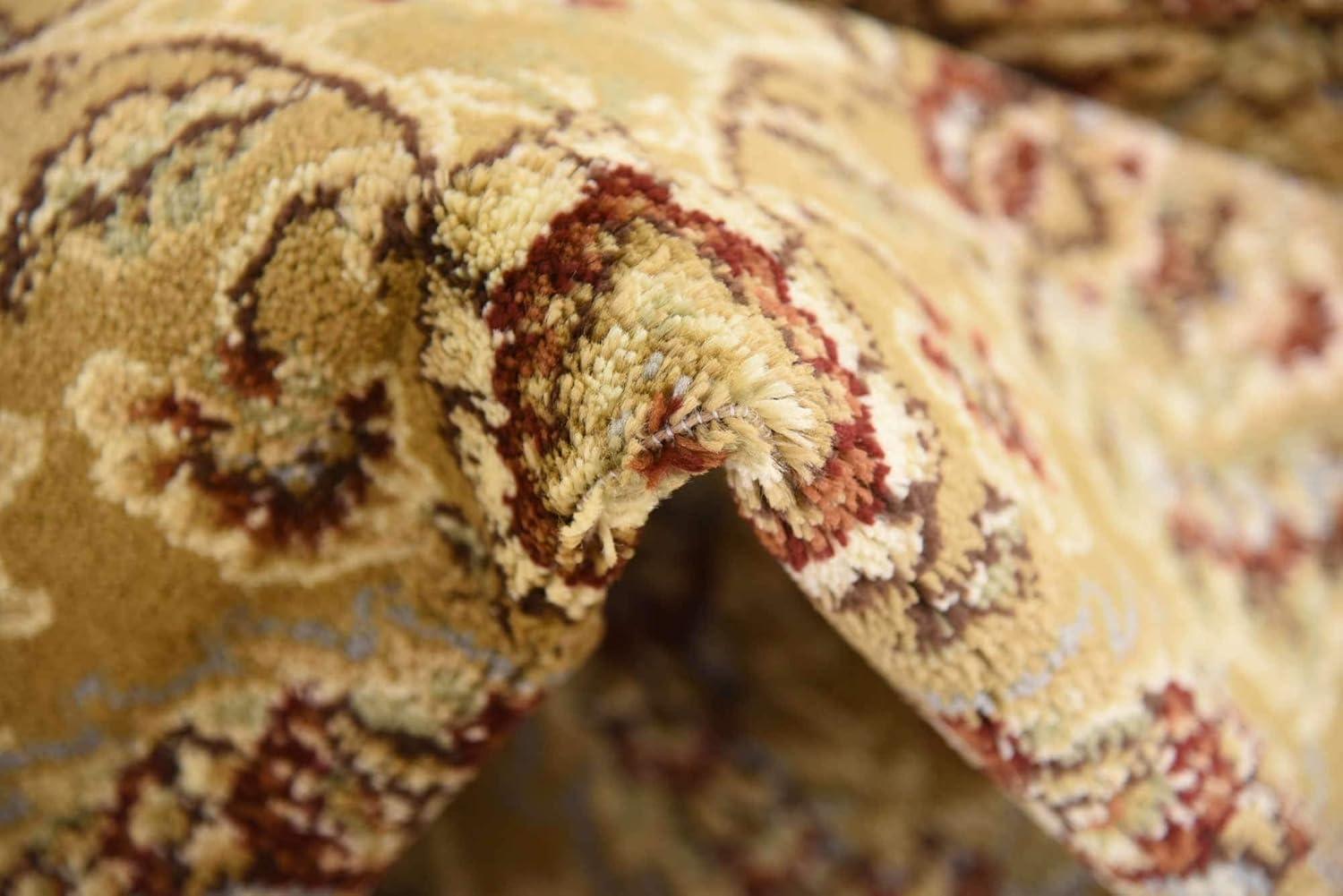 Unique Loom 4' 1 x 4' 1 Square Tan Voyage Asheville Area Rug