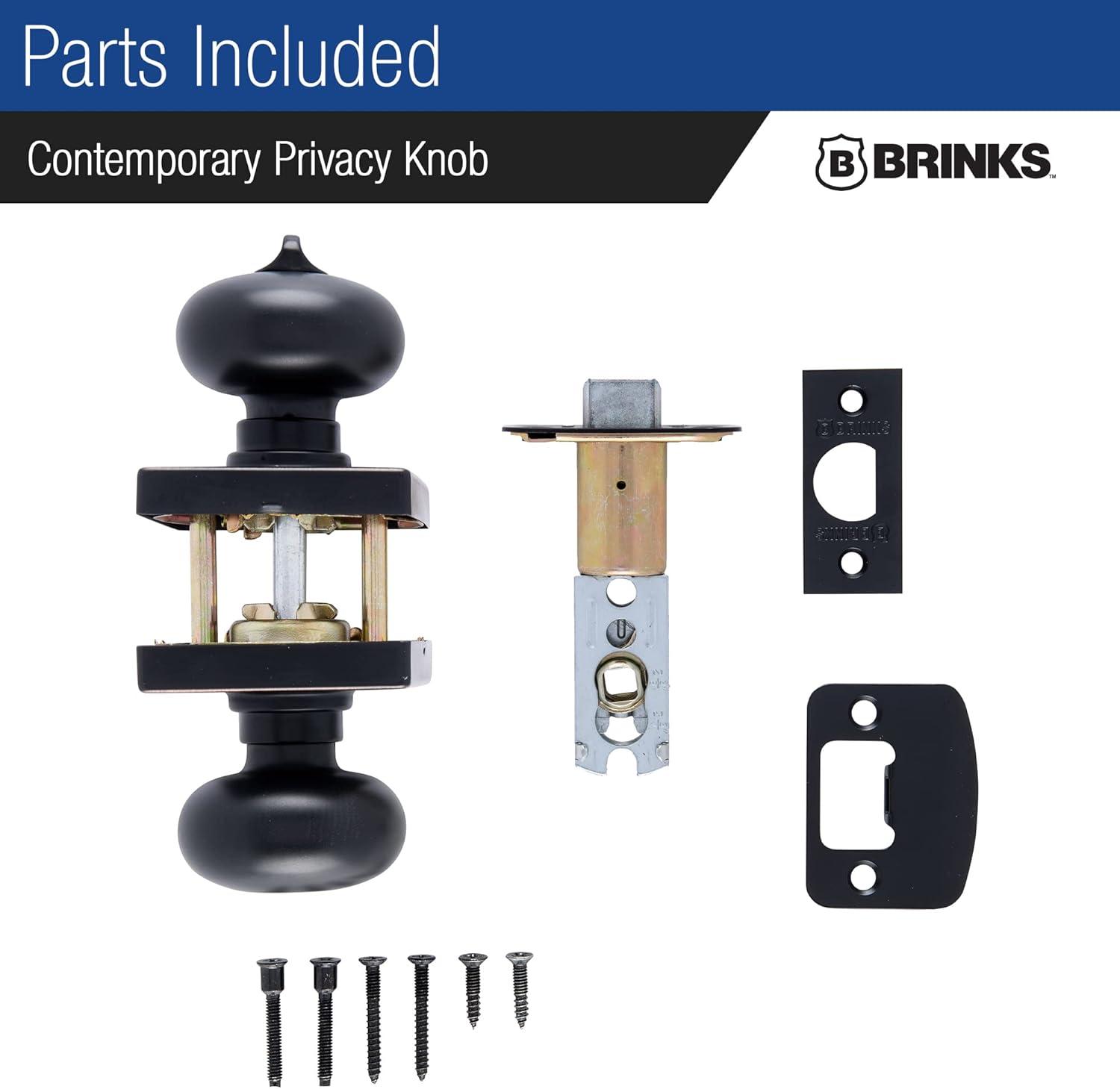 Brinks Mendocino Series Privacy Contemporary Ball Knob
