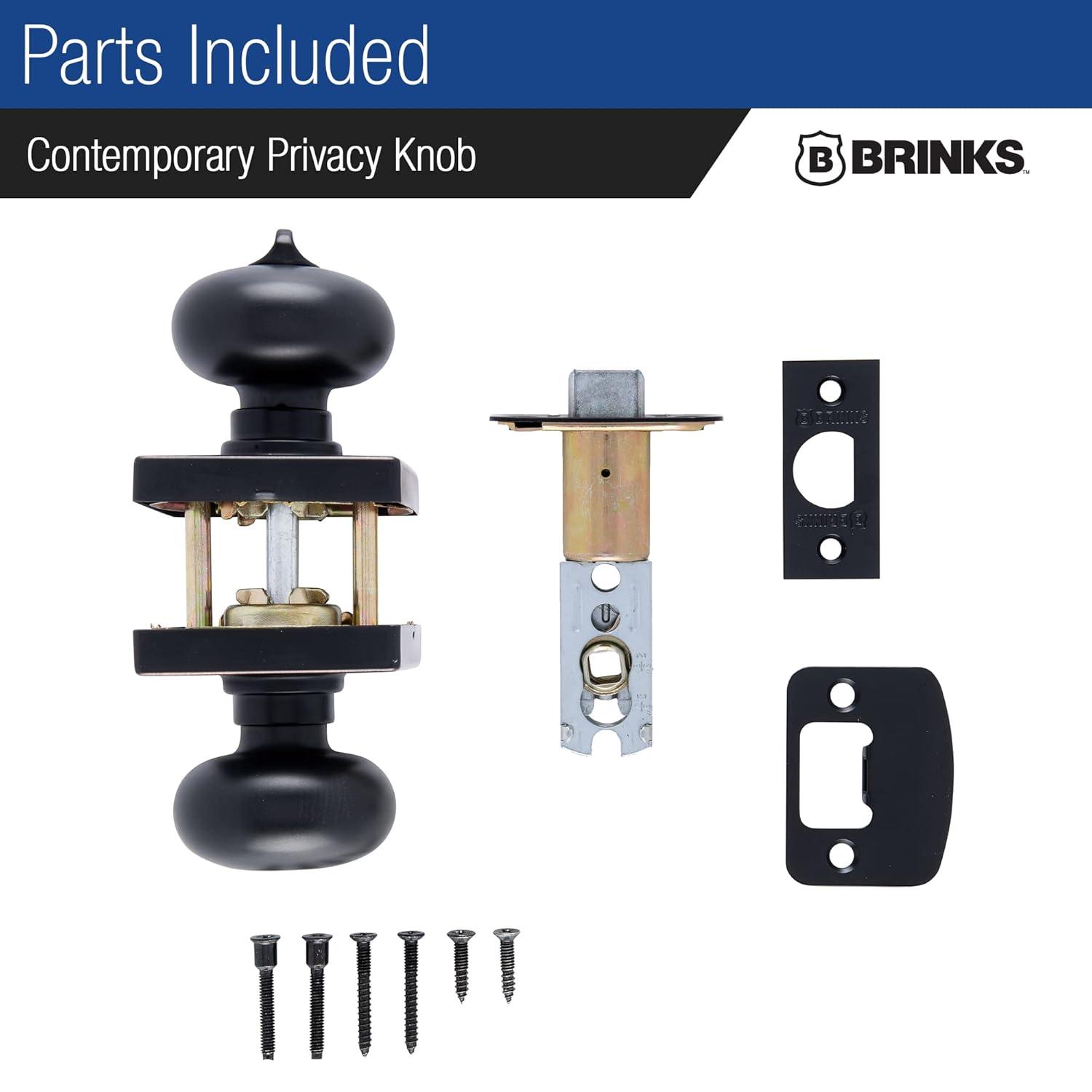 Brinks Mendocino Series Privacy Contemporary Ball Knob