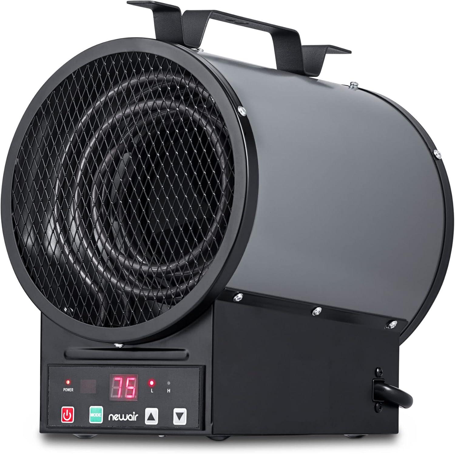 Newair 2-in-1 Freestanding or Ceiling/Wall Mounted Electric Garage Heater with Remote Control