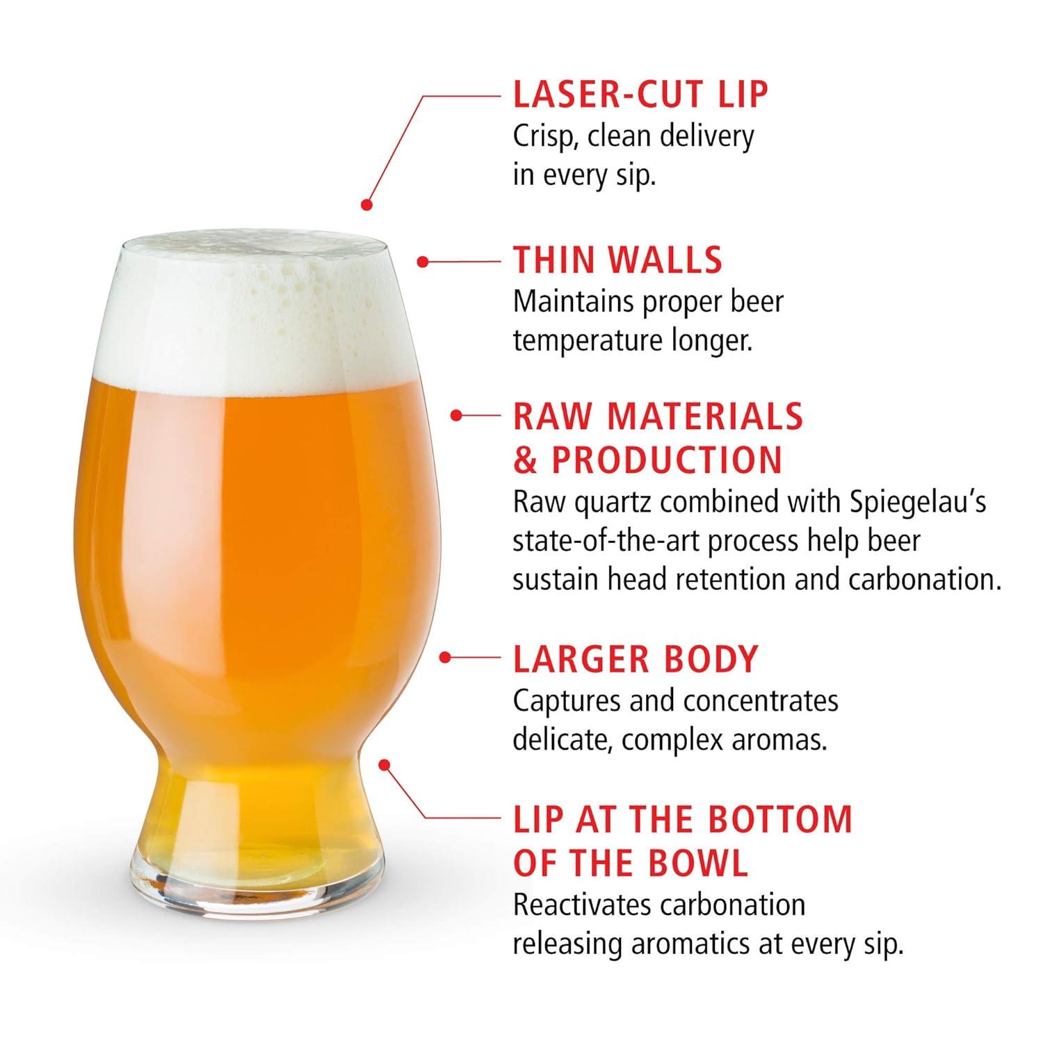 Spiegelau 26.5oz. Crystal Craft Beer Glass Set (Set of 4)
