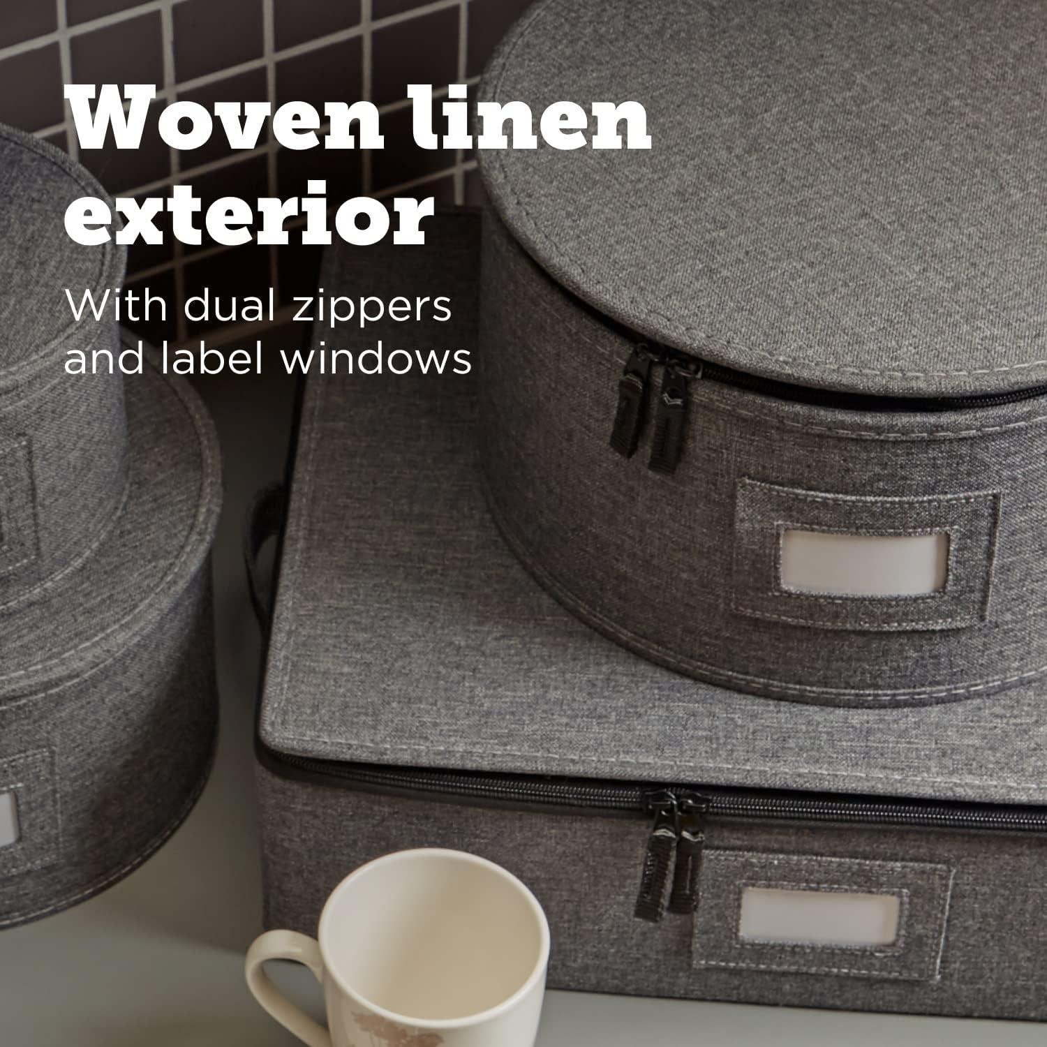 China Storage Containers, Containers for Organizing, Hard Shell Case, Felt Plate Dividers, Moving Supplies, Storage Box, Wine, Dishes, Glasses Storage, Charger Plates Storage Containers