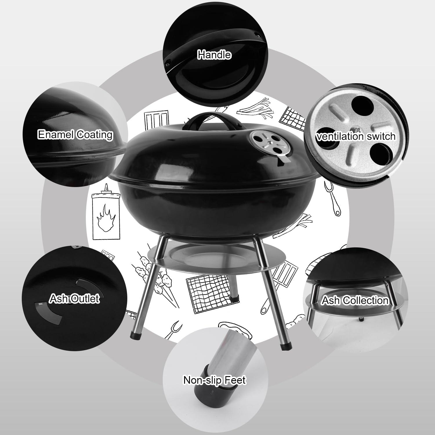 Better Chef Better Chef 14.5'' W x 15.00'' D Foldable Portable Single Burner Countertop Electric Grill