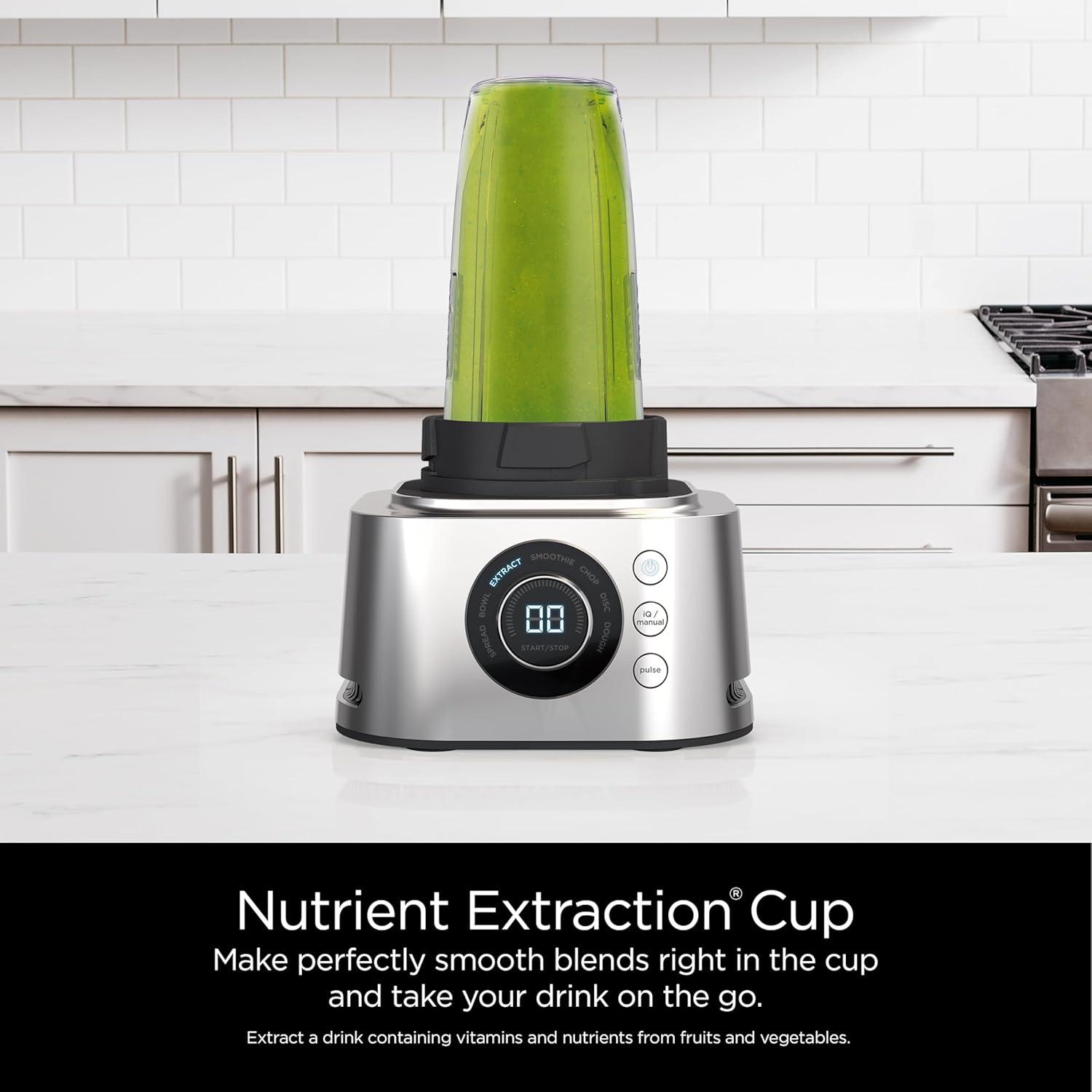 Ninja Ninja Blender and Food Processor System, Power Blenders For-Kitchen and Personal Size, Smoothie Maker, 6 Functions, 72-oz. Glass Pitcher and To-Go Cups