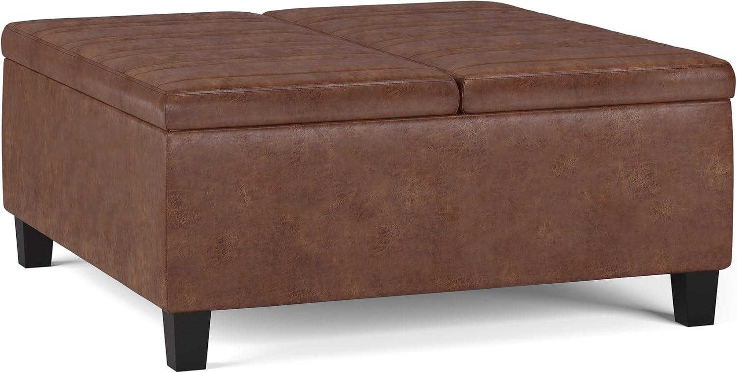 Simpli Home Ellis Coffee Table Storage Ottoman