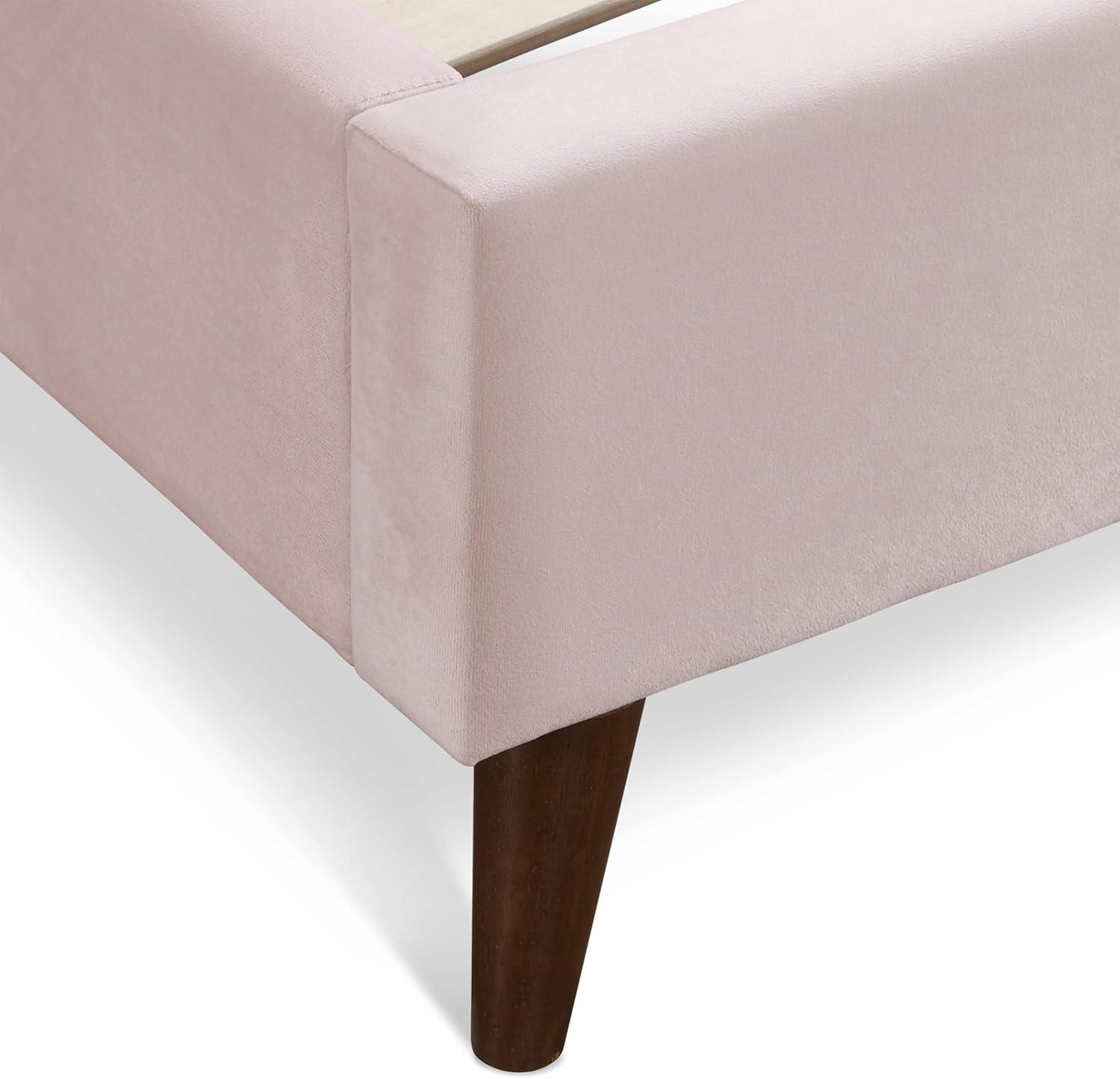 Adore Decor Adele Jupiter Wingback Upholstered Platform Bed