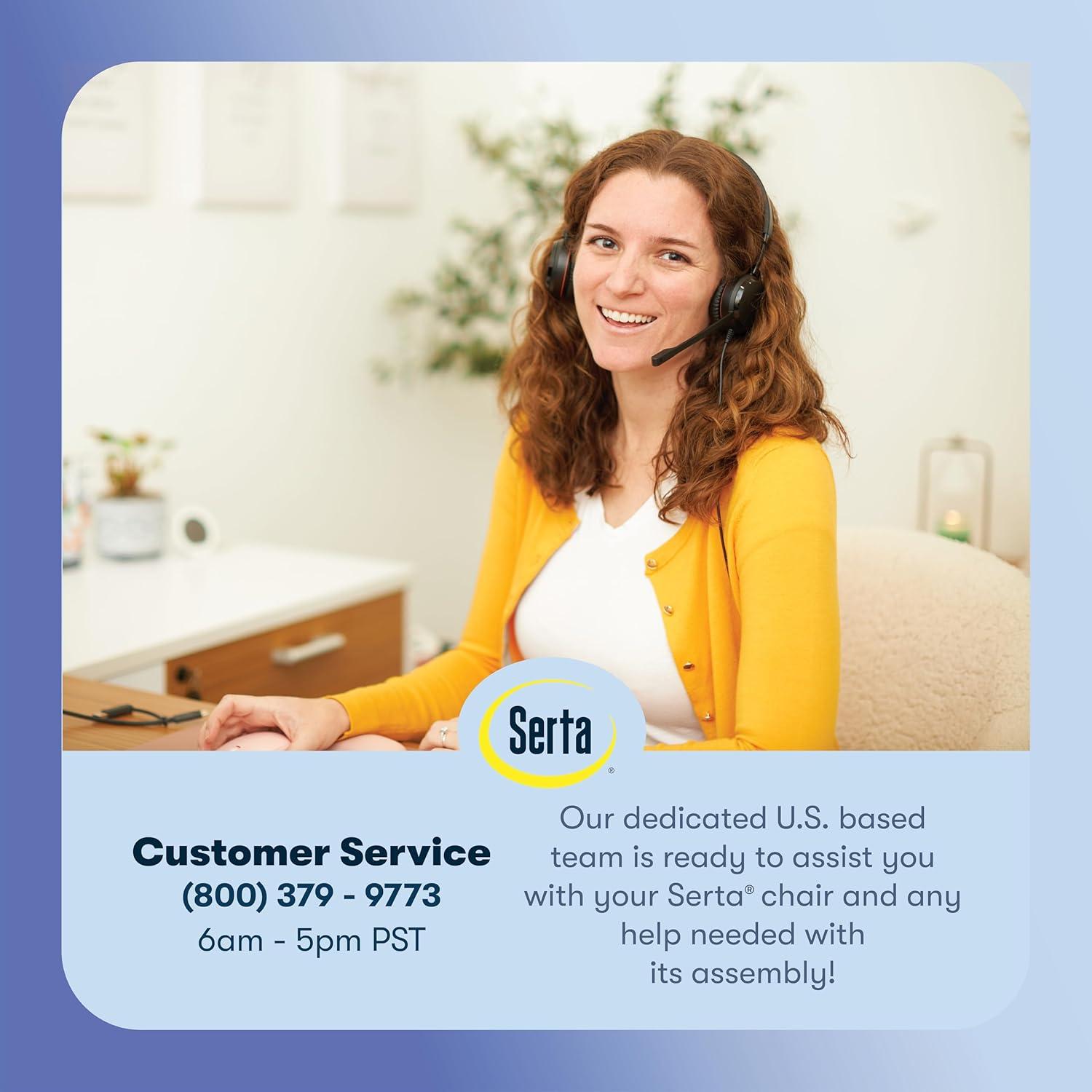 Serta Serta Ashleigh Modern Office Chair, Diamond-Tufted Design, Pocket Coil Cushion, Polished Swivel Base