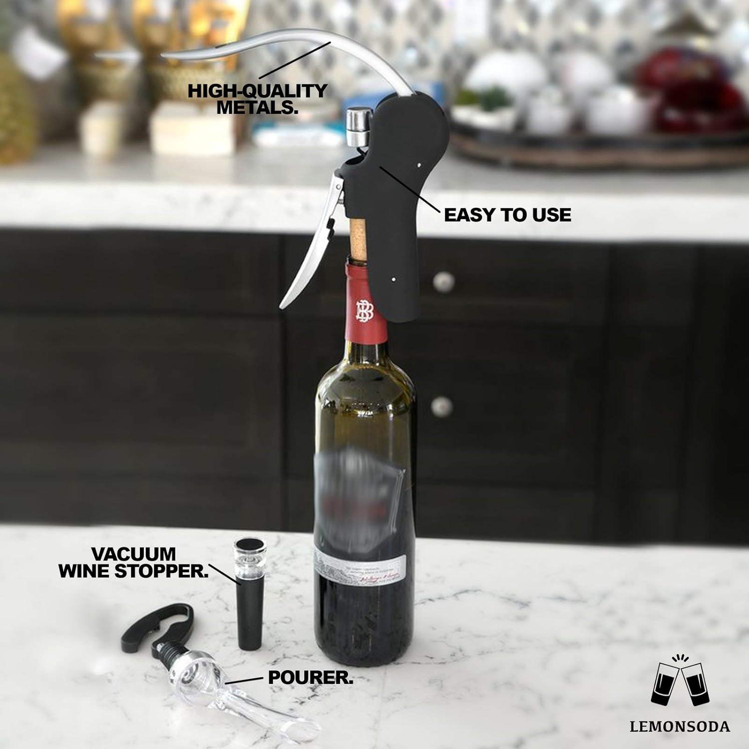 LEMONSODA Screwpull Lever Wine Bottle Opener Set