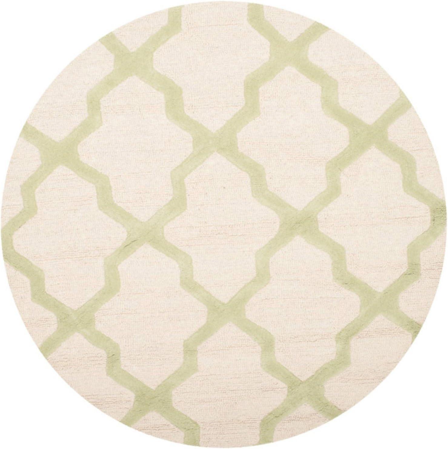 Ivory and Beige Hand-Tufted Wool 2' x 3' Rug