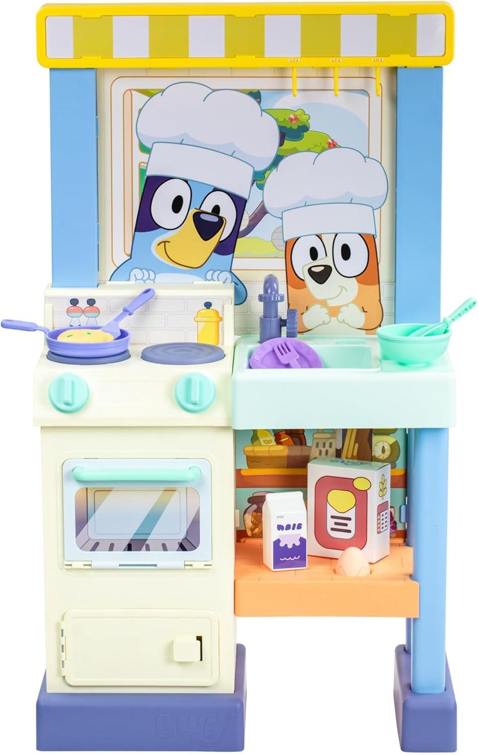 Blue and White Chef Kitchen Playset with Sounds and Lights