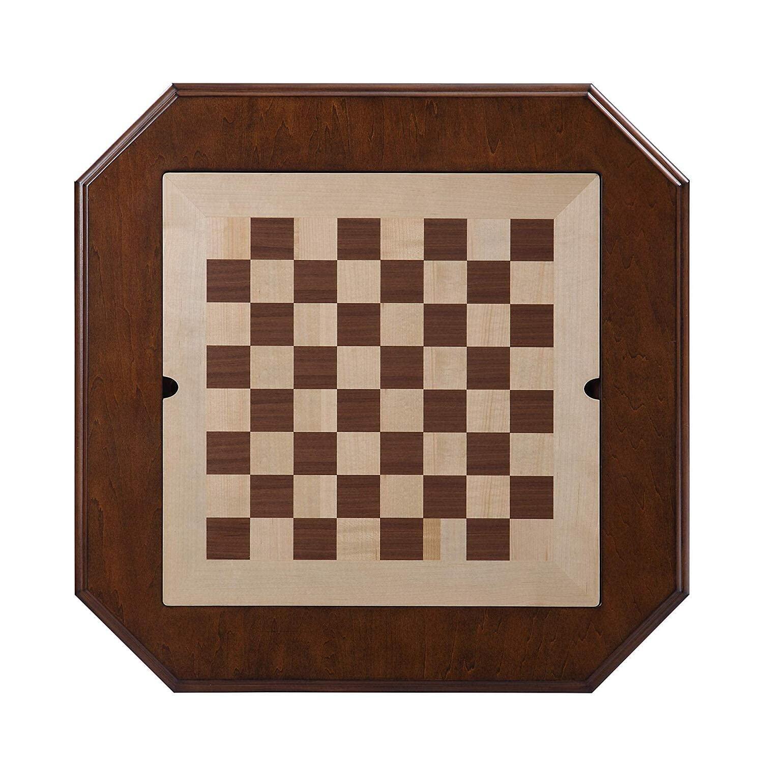 Benzara Benzara 28'' L Solid + Manufactured Wood Checkers Game Set