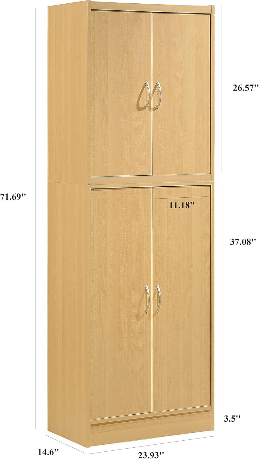 Hodedah 4-Door Pantry
