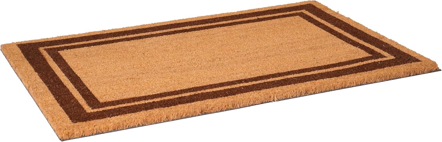 Calloway Mills Brown Border Outdoor Doormat 24" x 36"