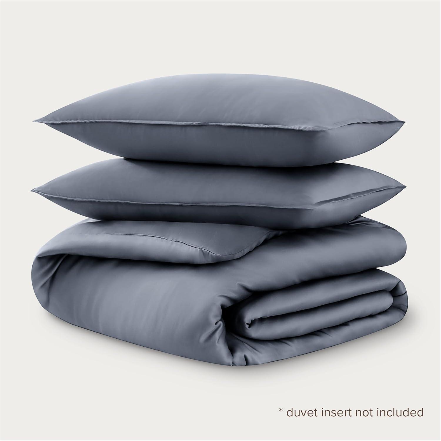 Full/Queen Indigo TENCEL™ Lyocell Duvet Cover Set by Bare Home