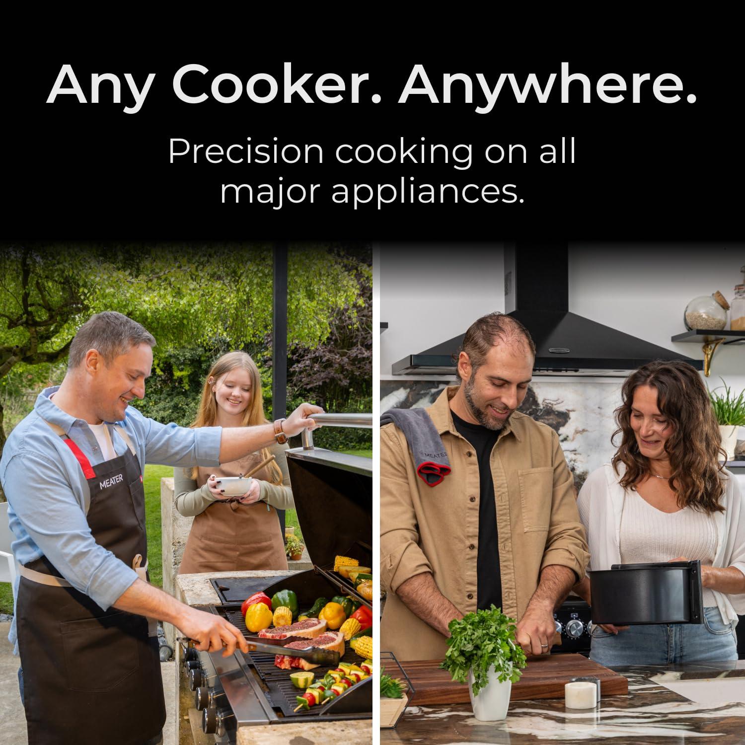 MEATER Pro: Premium Bluetooth Wireless Meat Thermometer | 1000°F Direct Heat Grilling | Long Range | Multi-Sensors | For BBQ, Oven, Grill, Smoker, Air Fryer, Deep Fryer