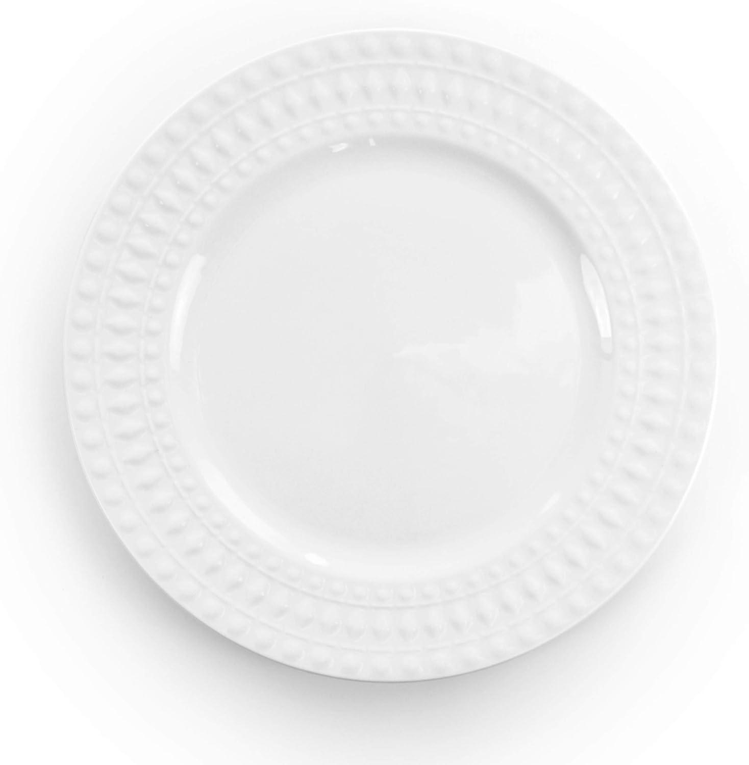 Elama Cara 16 Piece Porcelain China Dinnerware Set - Service for 4