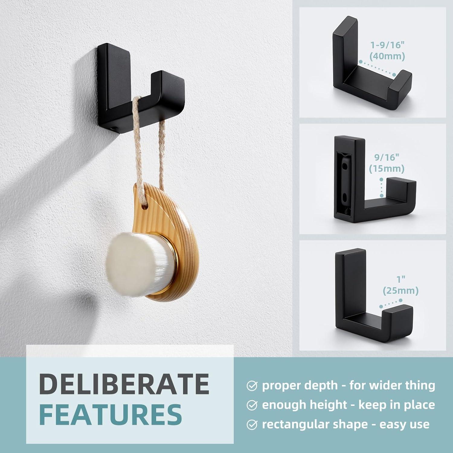 AngleSimple Stainless Steel Bathroom Wall Mounting Robe Hook KA083