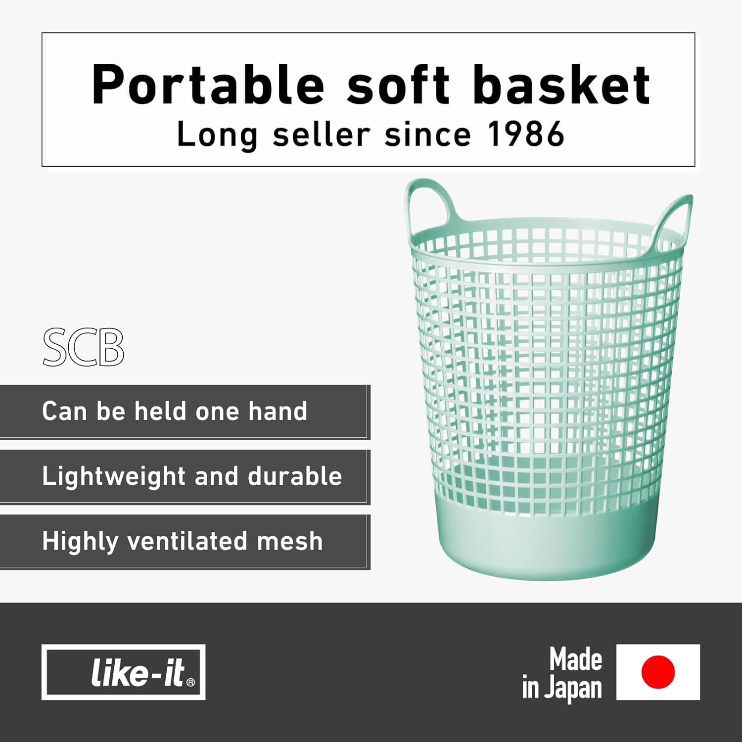 Plastic Laundry Basket with Handles