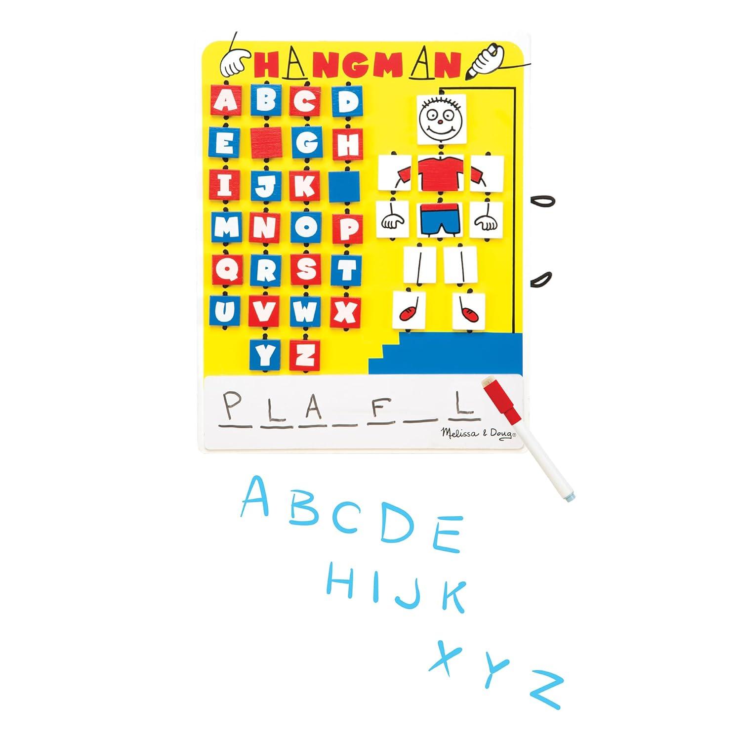 Melissa & Doug Flip to Win Travel Hangman Game - White Board, Dry-Erase Marker