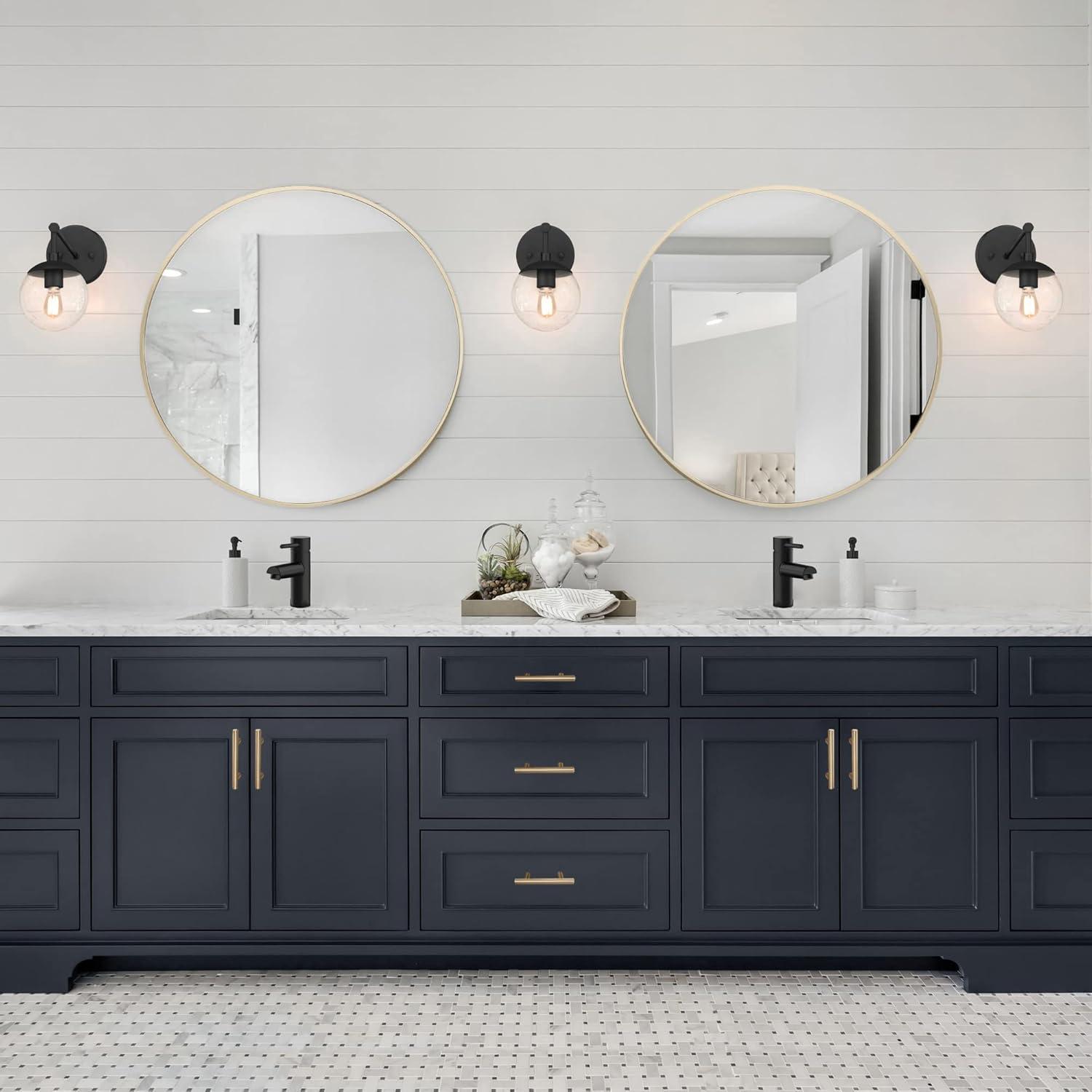 Design House Kenna 20" x 30" Round Wall Accent Mirror