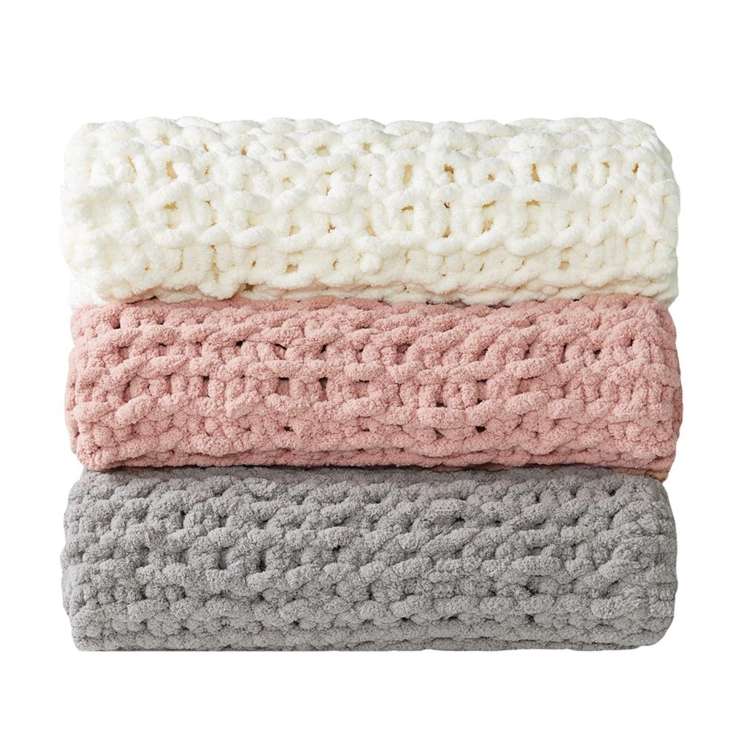 Chenille Chunky Knit Throw