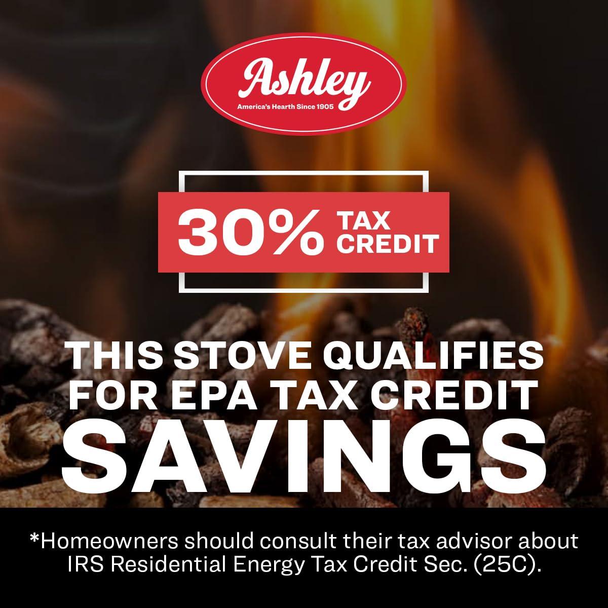 Ashley Hearth 3200 Square Feet Direct Vent Freestanding Wood Burning Stove with Blower