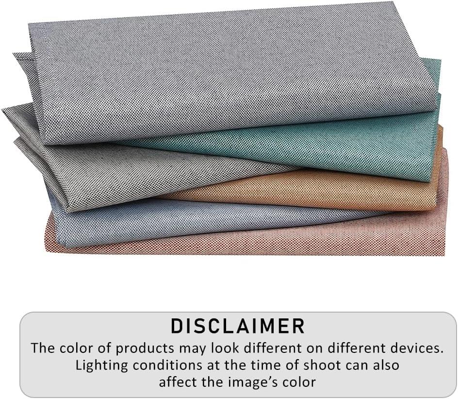 Poly Cotton Square Cloth Napkins Chambray Fabric (Set of 12)