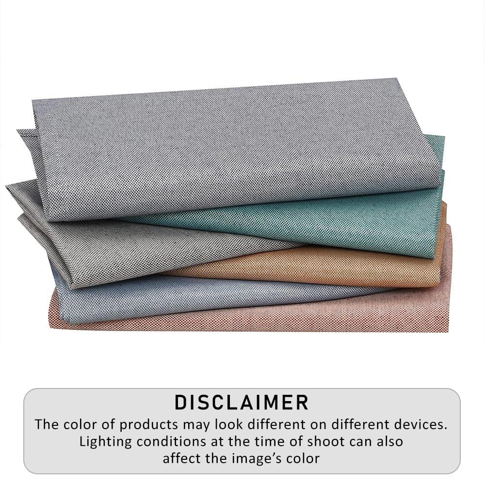 Poly Cotton Square Cloth Napkins Chambray Fabric (Set of 12)