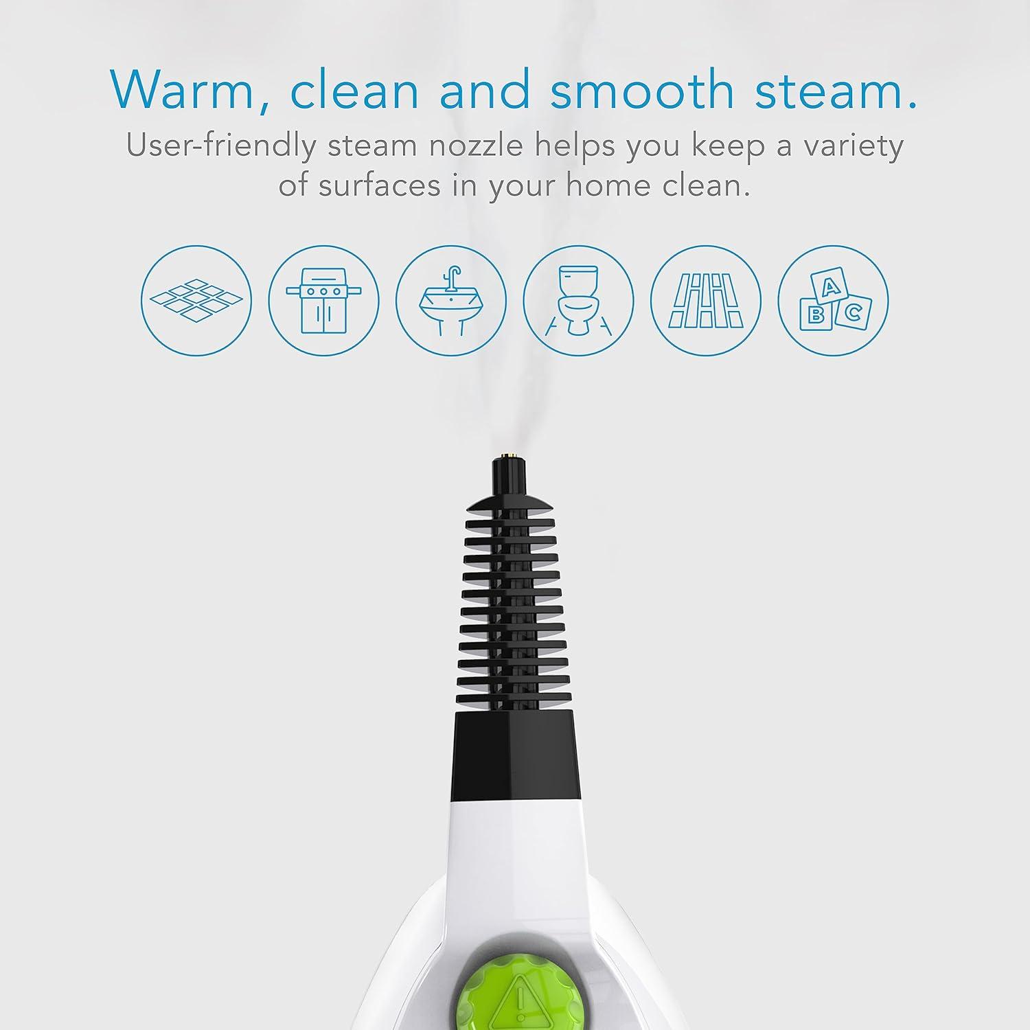 Steamfast SF-210 Handheld Steam Cleaner with Accessories - Chemical-Free Steam Cleaning
