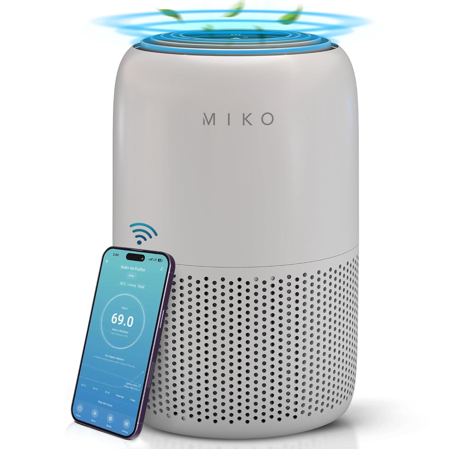 Miko HEPA Smart Air Purifier up to 770 Sqft - App Controlled