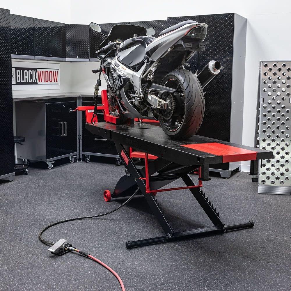 Black Widow BW-PROLIFT-HD Mesa Elevadora de Tijeras para Motocicleta Neumatic ProLift