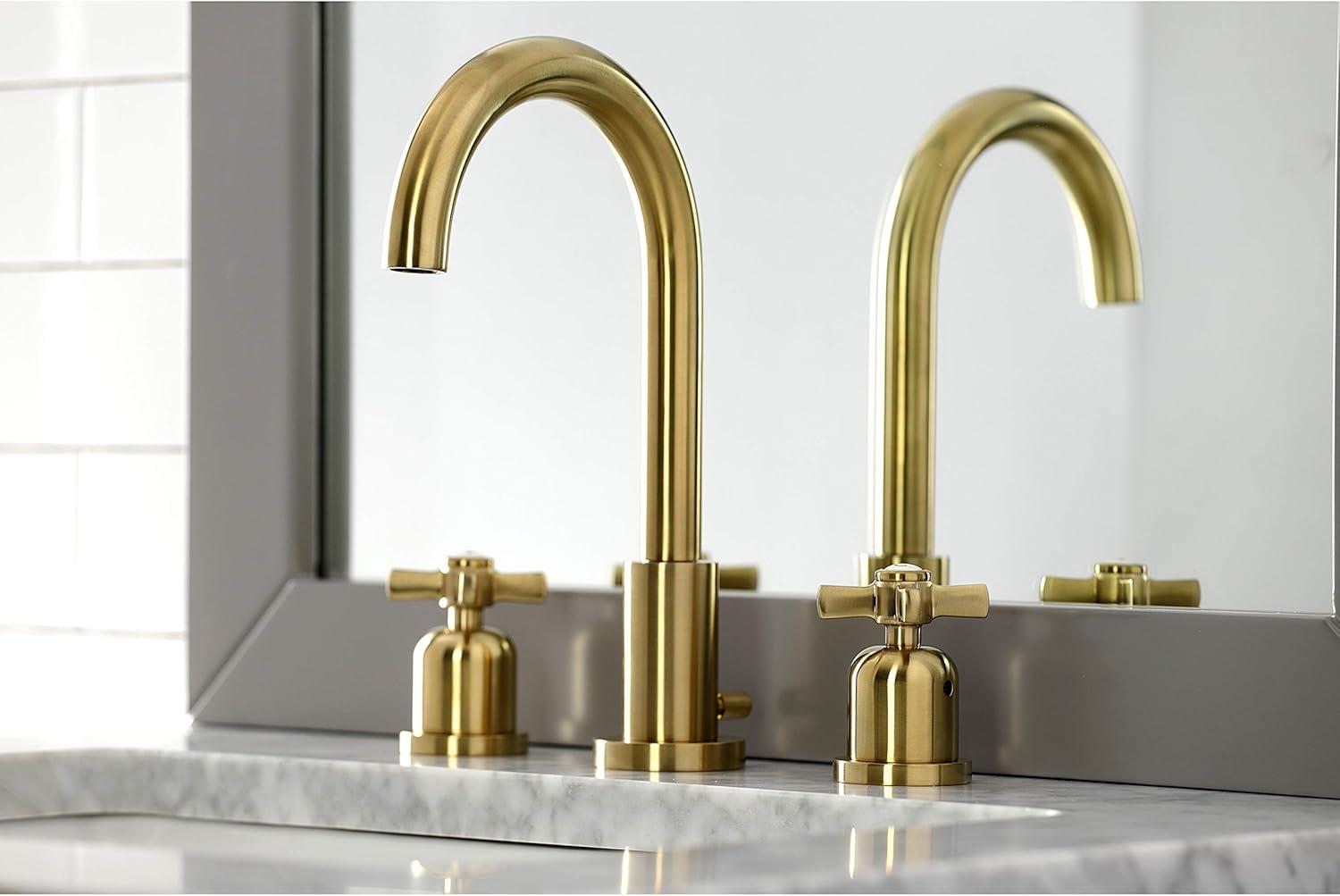 Fauceture FSC8923ZX Millennium Widespread Bathroom Faucet, Brushed Brass