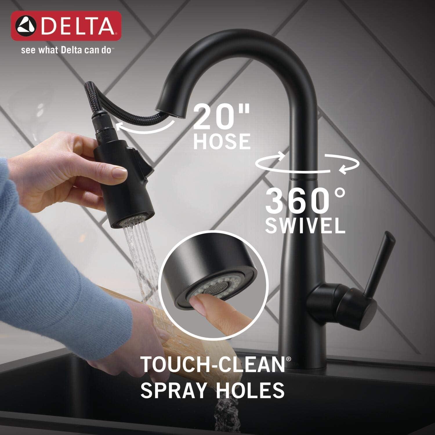 Essa Pull Down Sprayer Bar Faucet, Single Handle Prep Sink Faucet